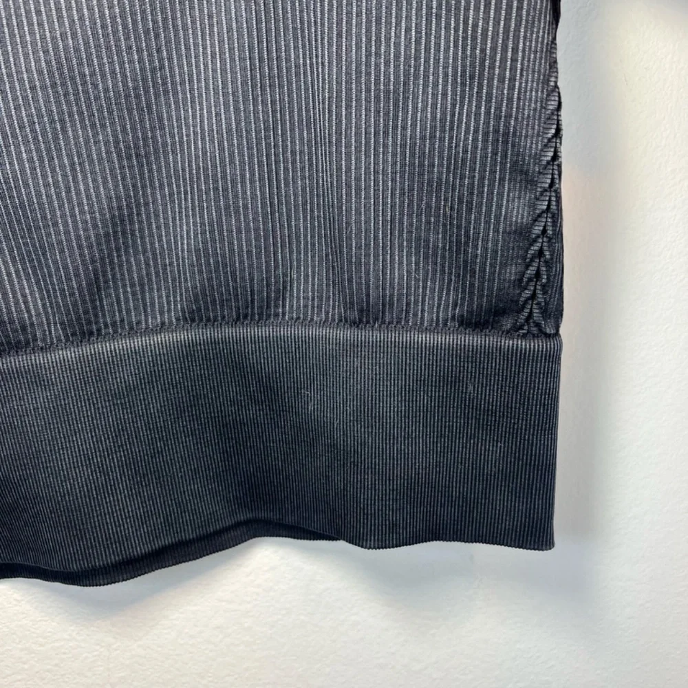 Offline By Aerie Seamless Cable Square Neck Ribbed Top Shirt Black NEW Womens XL - Picture 11 of 15